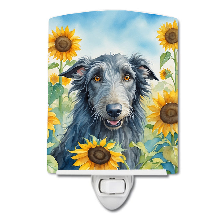 Yorkshire Terrier in Sunflowers Ceramic Night Light Image 9