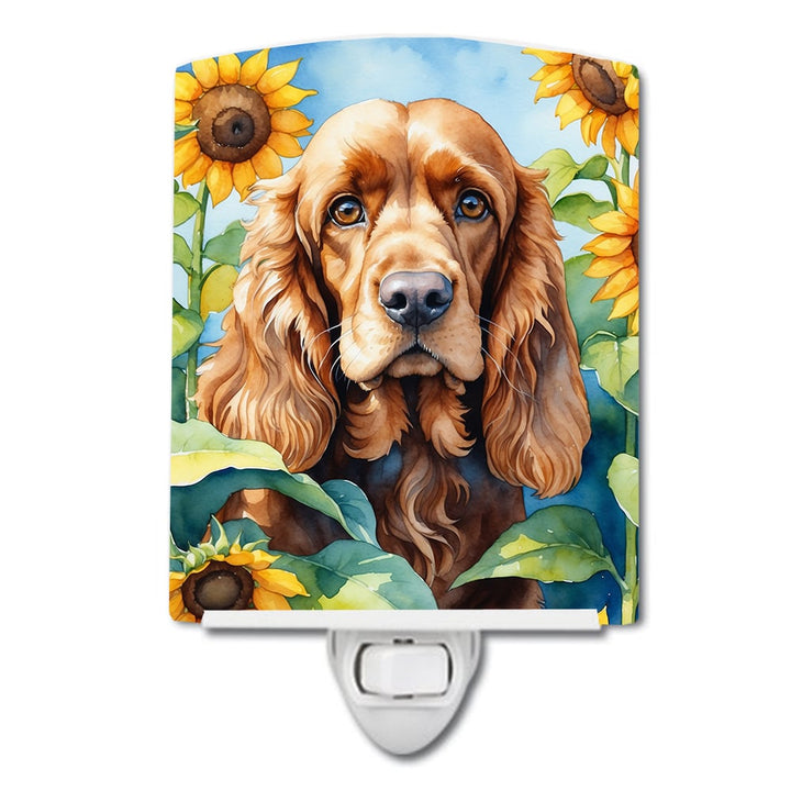 Yorkshire Terrier in Sunflowers Ceramic Night Light Image 11