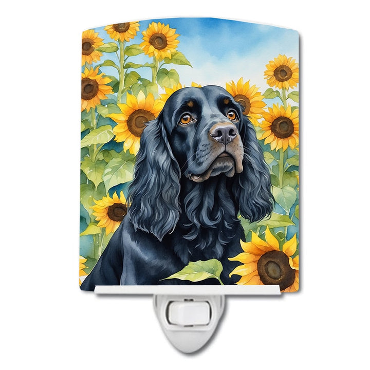 Yorkshire Terrier in Sunflowers Ceramic Night Light Image 12