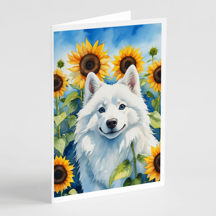 Yorkshire Terrier in Sunflowers Greeting Cards Pack of 8 Image 9