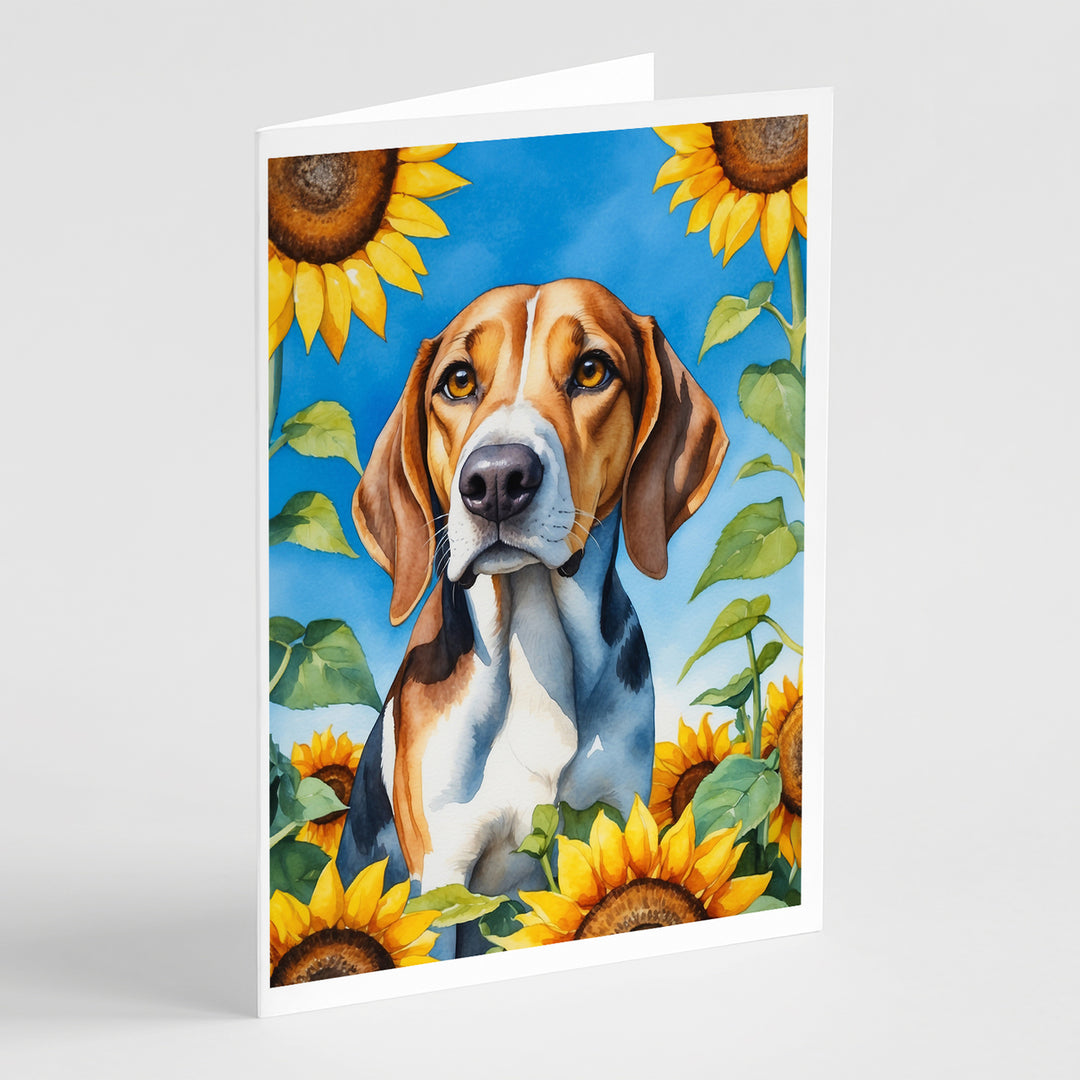 Yorkshire Terrier in Sunflowers Greeting Cards Pack of 8 Image 10