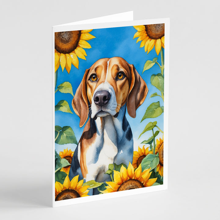 Yorkshire Terrier in Sunflowers Greeting Cards Pack of 8 Image 10