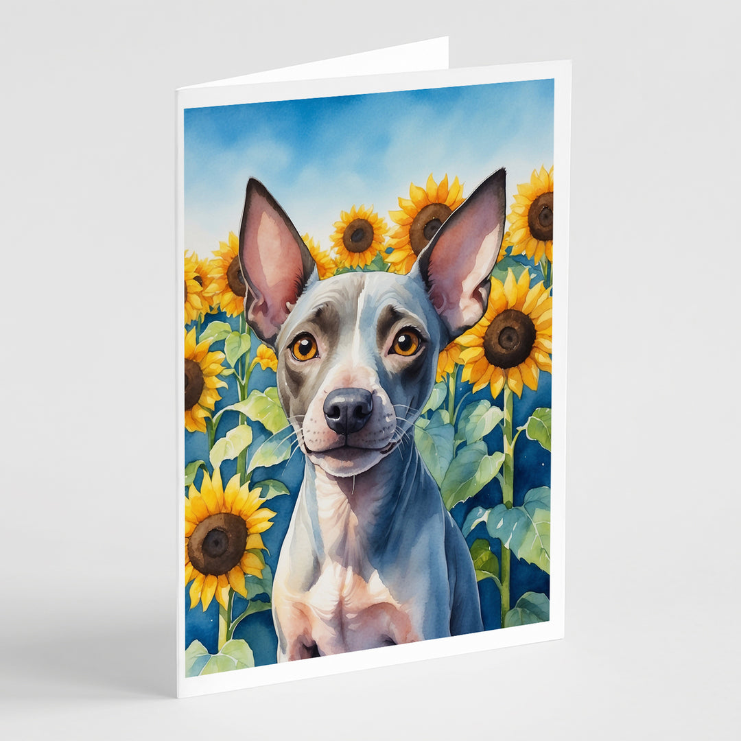 Yorkshire Terrier in Sunflowers Greeting Cards Pack of 8 Image 11