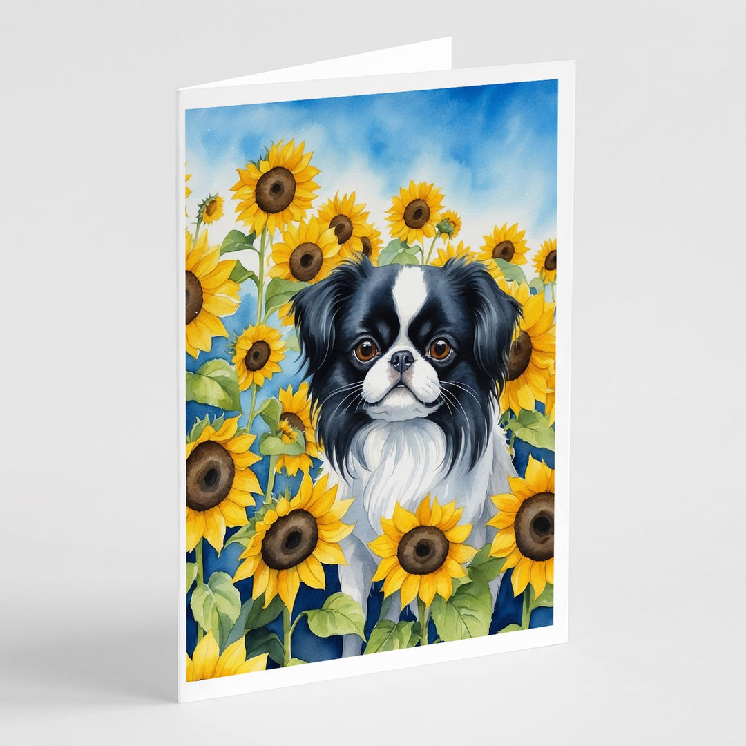 Yorkshire Terrier in Sunflowers Greeting Cards Pack of 8 Image 5