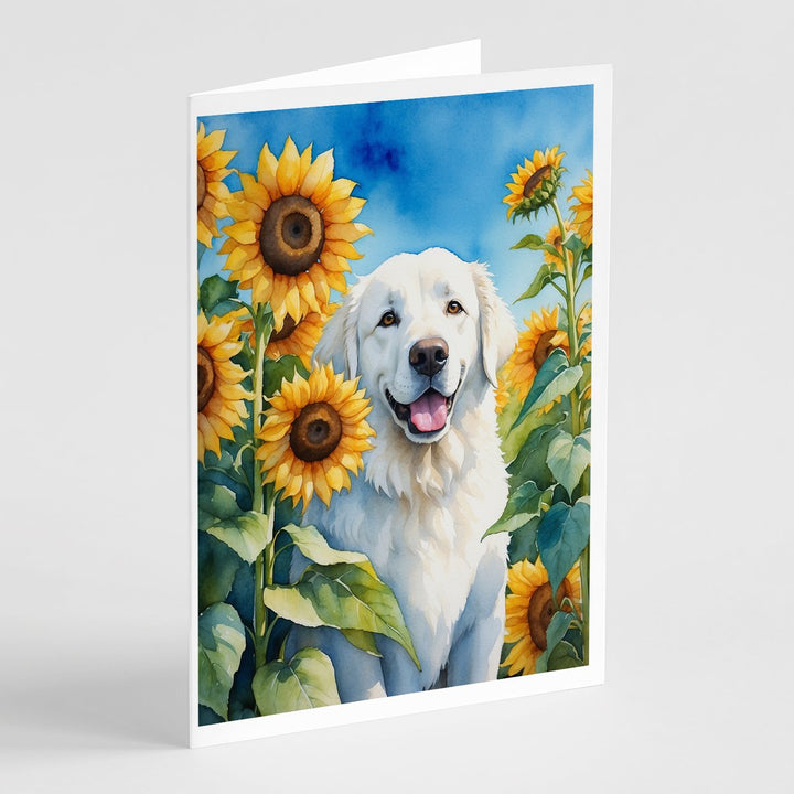 Yorkshire Terrier in Sunflowers Greeting Cards Pack of 8 Image 10