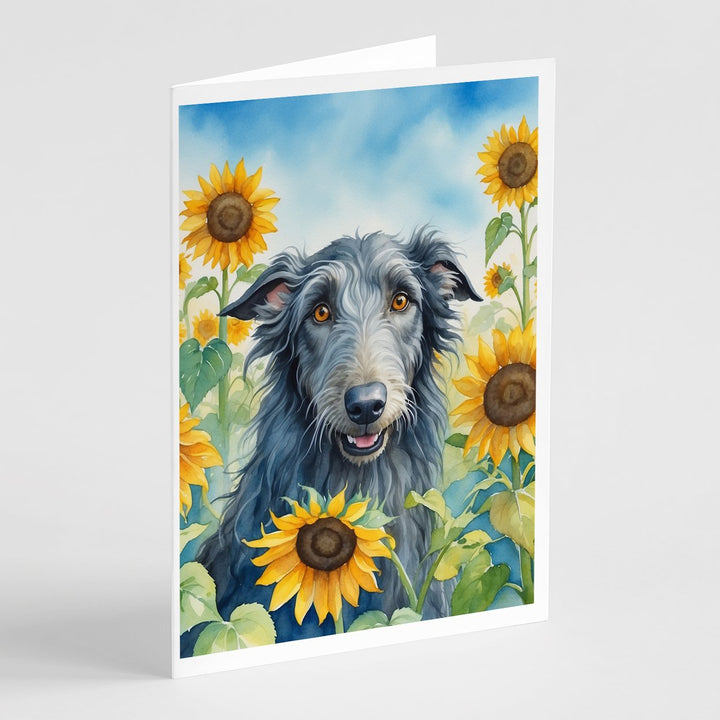 Yorkshire Terrier in Sunflowers Greeting Cards Pack of 8 Image 9