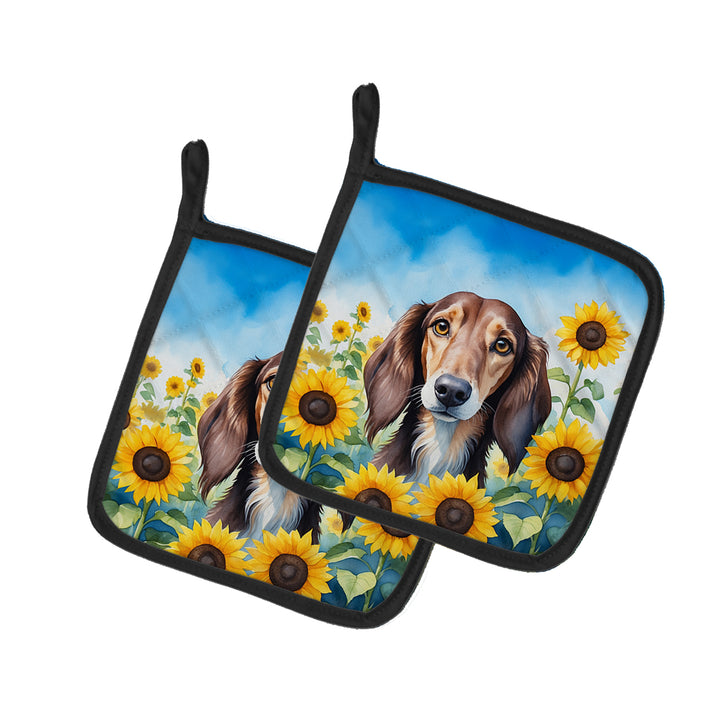 Yorkshire Terrier in Sunflowers Pair of Pot Holders Image 4