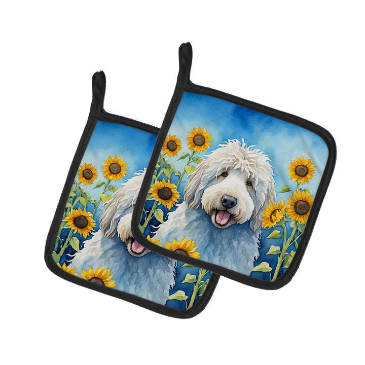 Yorkshire Terrier in Sunflowers Pair of Pot Holders Image 9