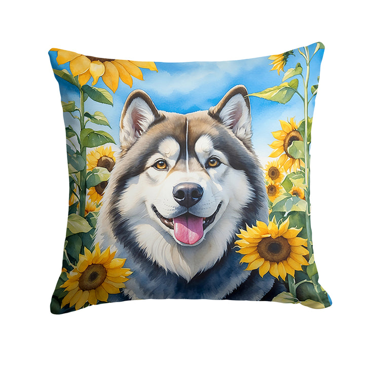 Yorkshire Terrier in Sunflowers Throw Pillow Image 11