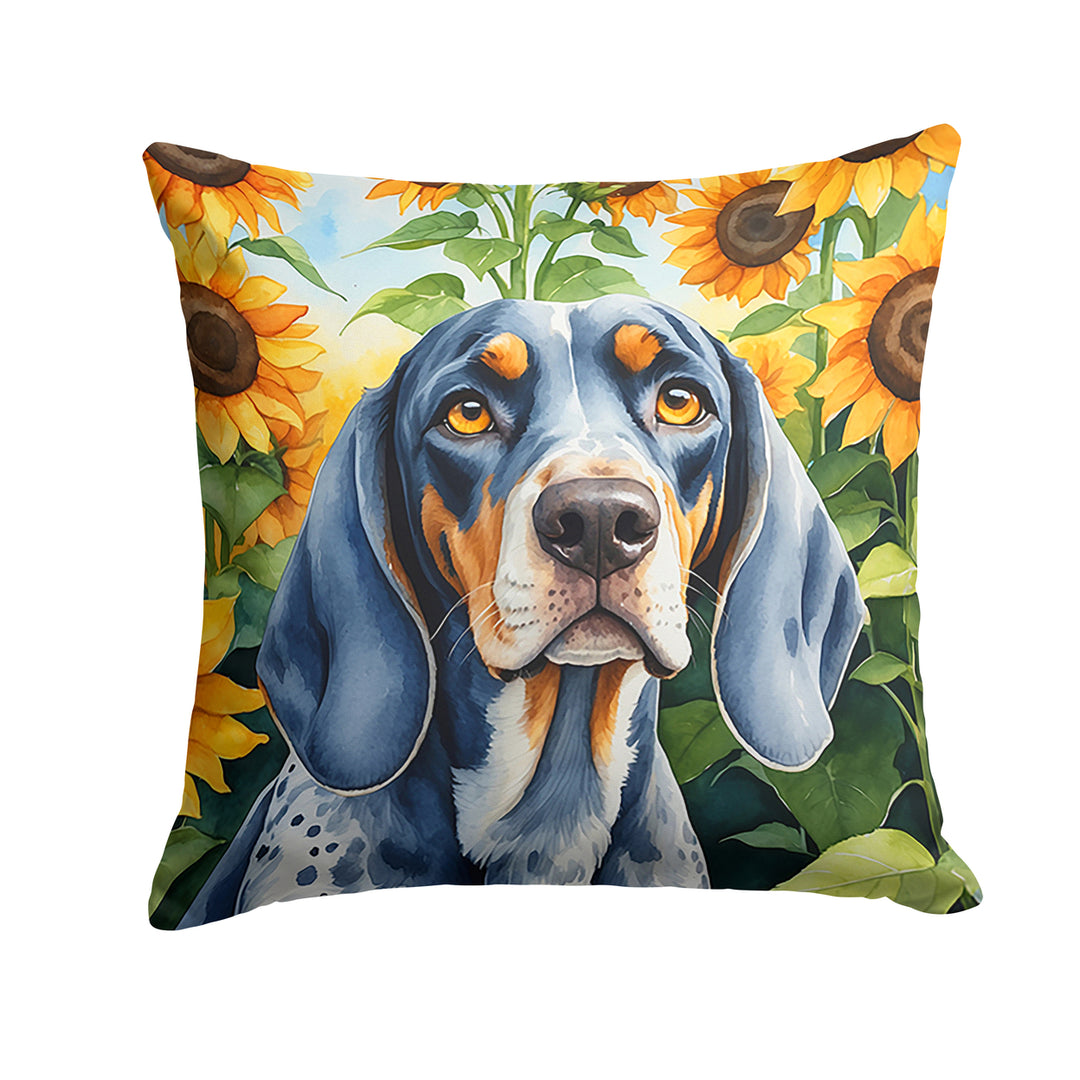 Yorkshire Terrier in Sunflowers Throw Pillow Image 12