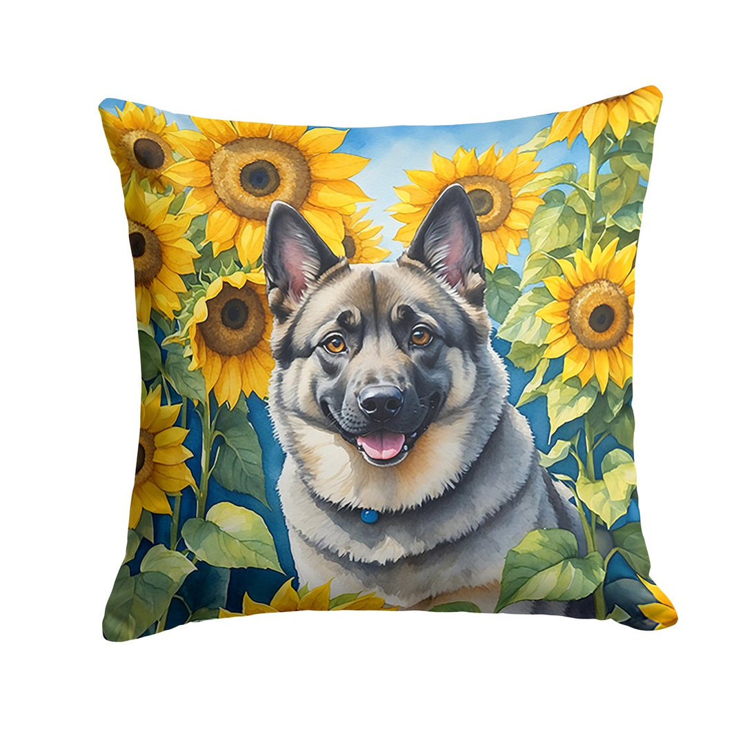 Yorkshire Terrier in Sunflowers Throw Pillow Image 4