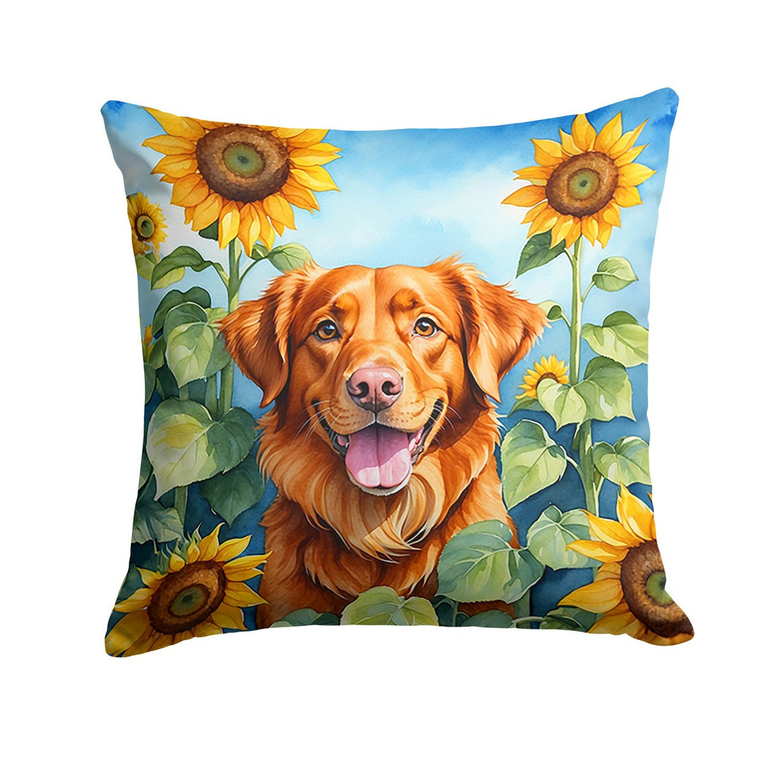 Yorkshire Terrier in Sunflowers Throw Pillow Image 8