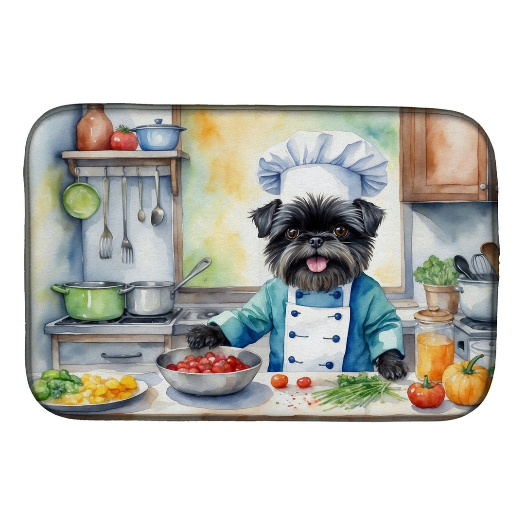 Yorkie Yorkshire Terrier The Chef Dish Drying Mat Image 1