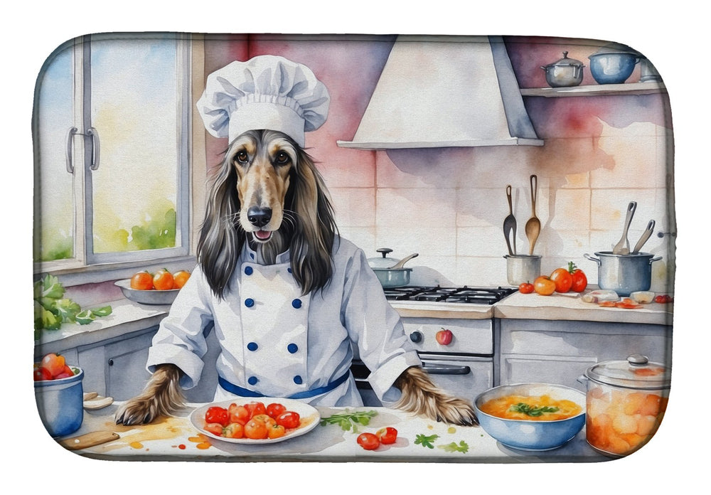 Yorkie Yorkshire Terrier The Chef Dish Drying Mat Image 2