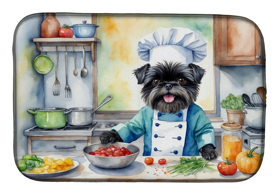 Yorkie Yorkshire Terrier The Chef Dish Drying Mat Image 1