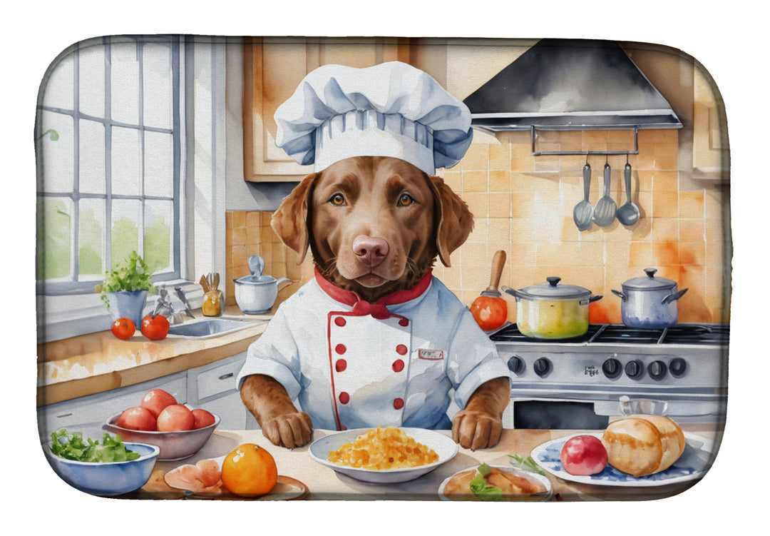 Yorkie Yorkshire Terrier The Chef Dish Drying Mat Image 2