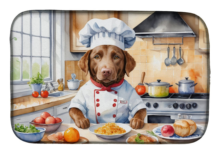 Yorkie Yorkshire Terrier The Chef Dish Drying Mat Image 1