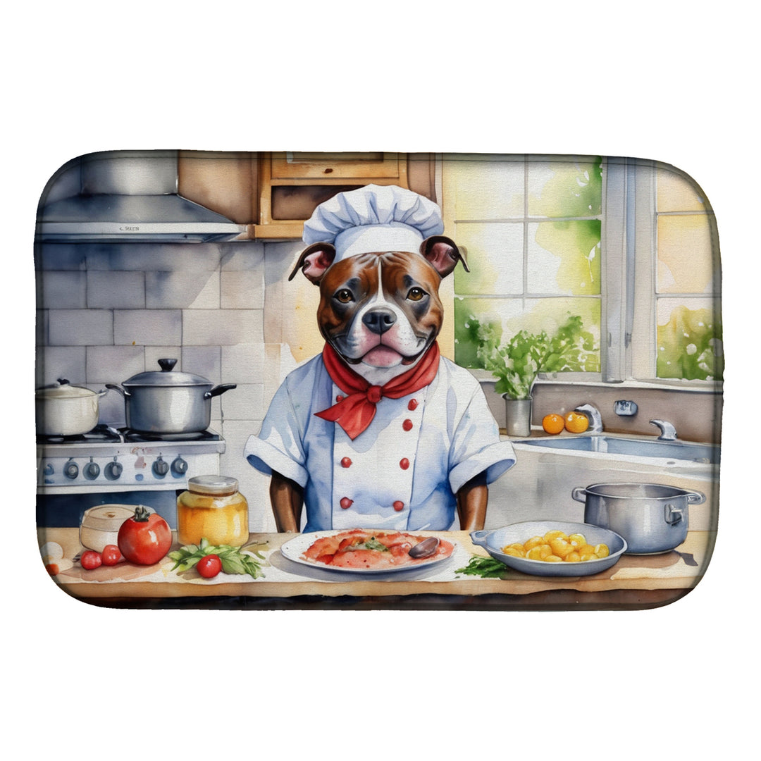 Yorkie Yorkshire Terrier The Chef Dish Drying Mat Image 3