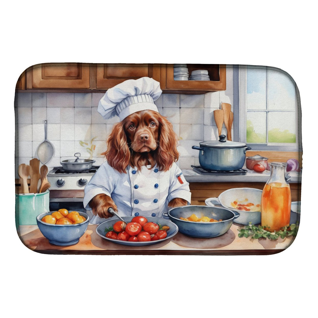 Yorkie Yorkshire Terrier The Chef Dish Drying Mat Image 1