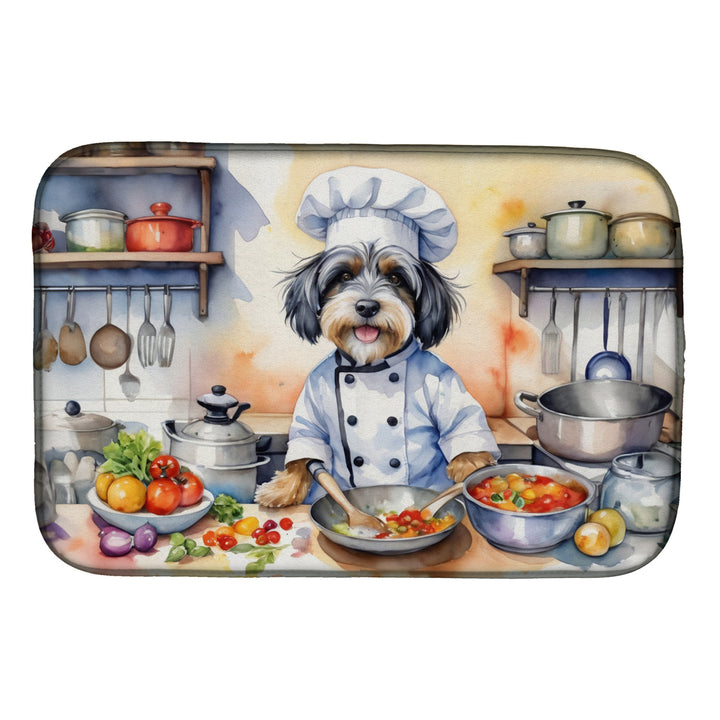 Yorkie Yorkshire Terrier The Chef Dish Drying Mat Image 7