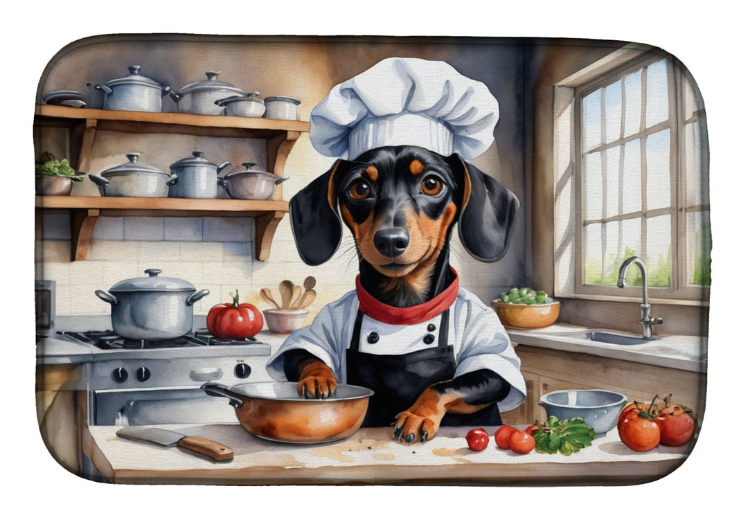 Yorkie Yorkshire Terrier The Chef Dish Drying Mat Image 1