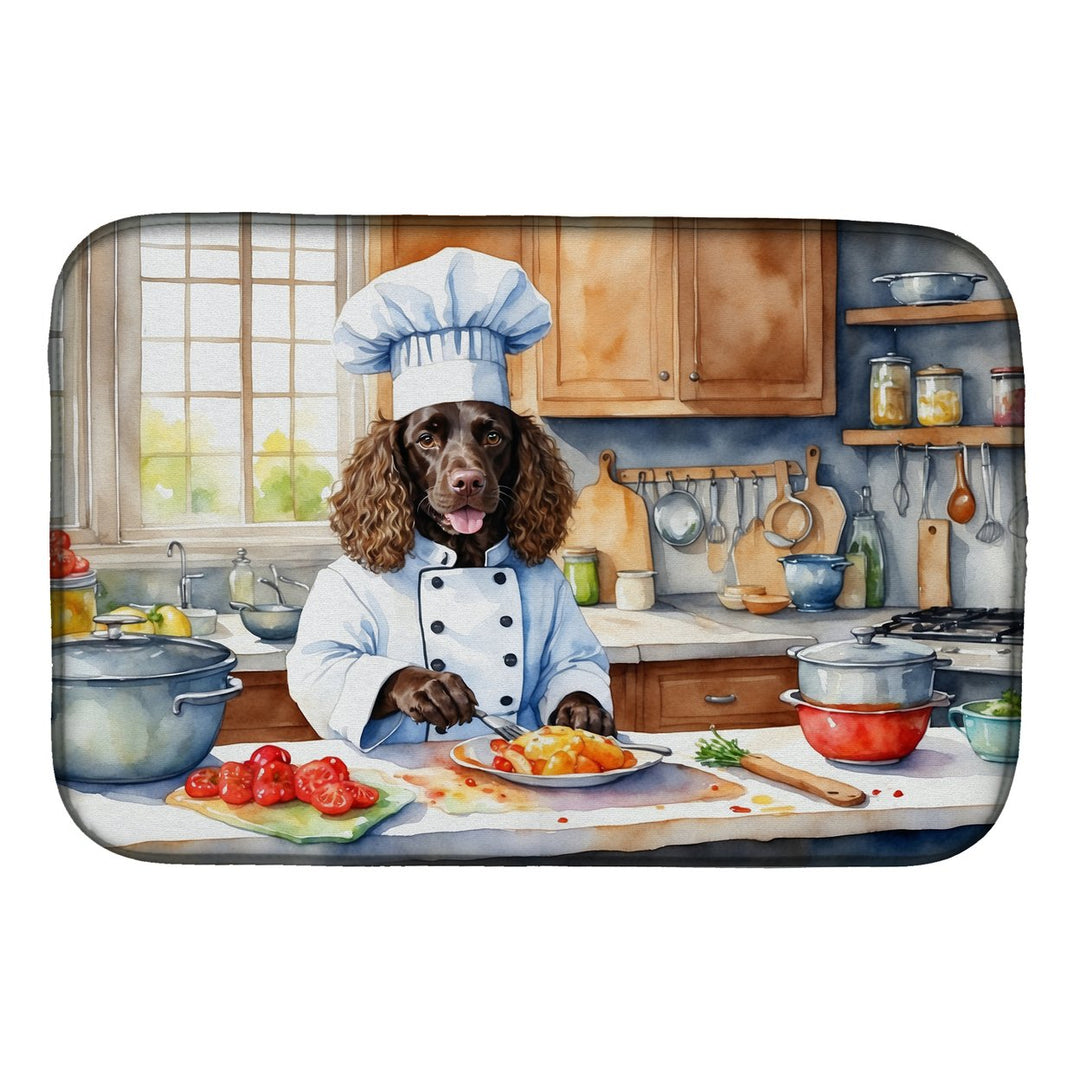 Yorkie Yorkshire Terrier The Chef Dish Drying Mat Image 12