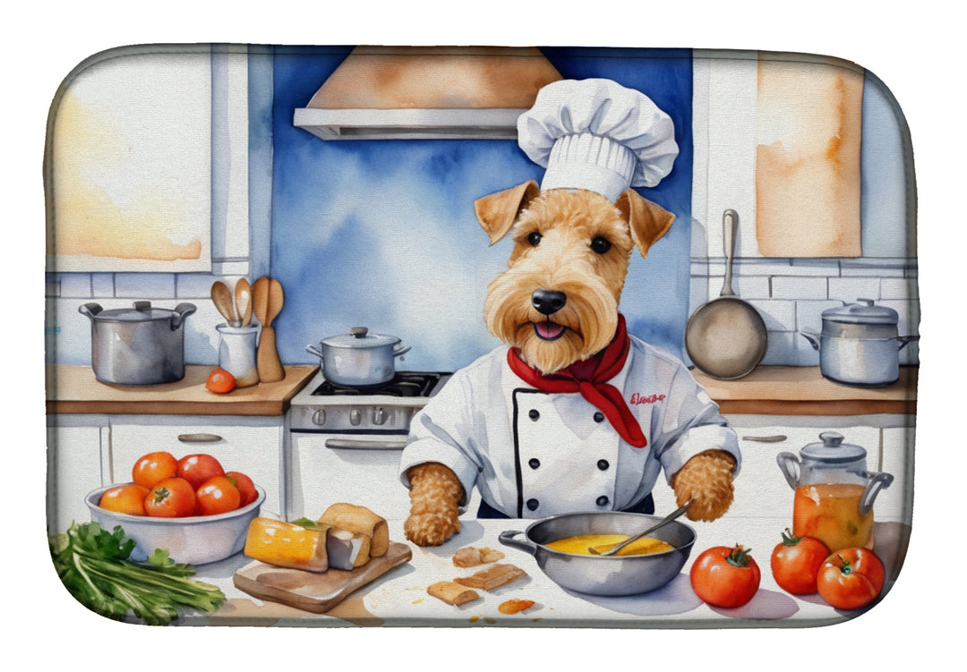 Yorkie Yorkshire Terrier The Chef Dish Drying Mat Image 4