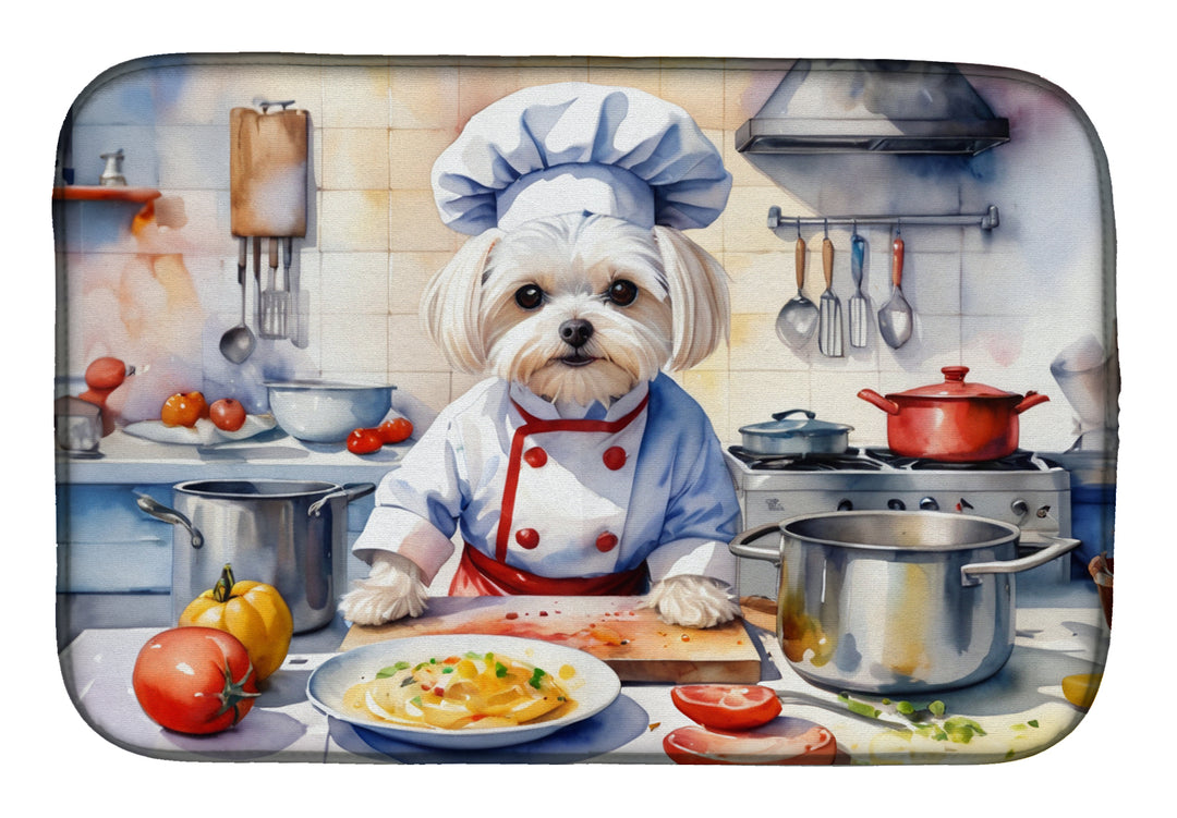 Yorkie Yorkshire Terrier The Chef Dish Drying Mat Image 6