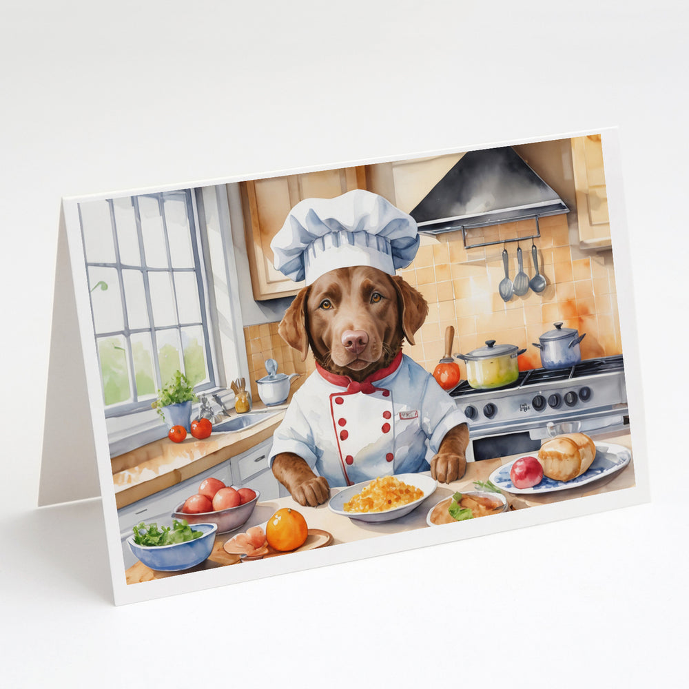 Yorkie Yorkshire Terrier The Chef Greeting Cards Pack of 8 Image 2