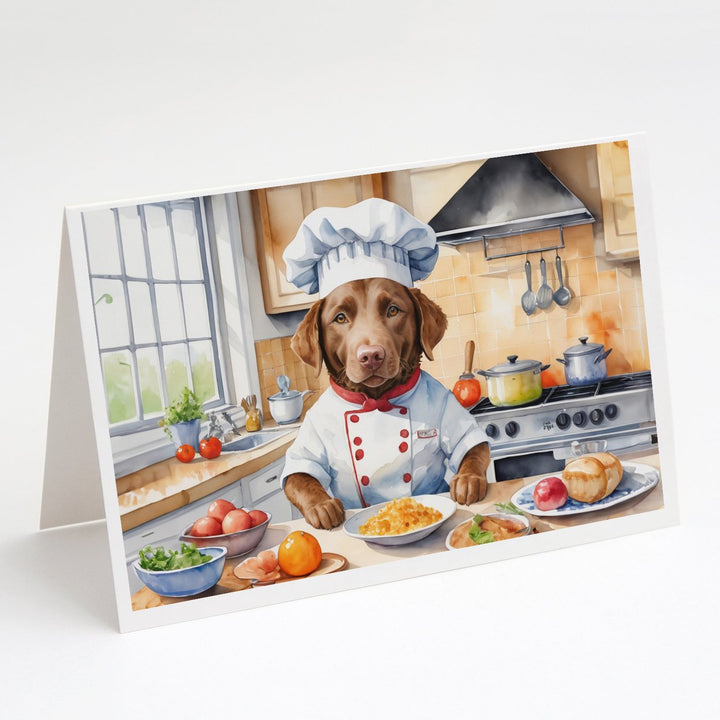 Yorkie Yorkshire Terrier The Chef Greeting Cards Pack of 8 Image 1