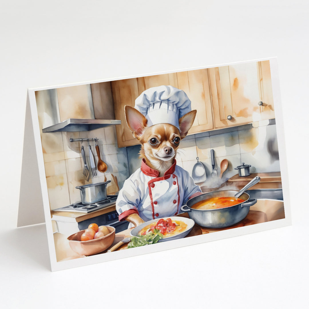 Yorkie Yorkshire Terrier The Chef Greeting Cards Pack of 8 Image 3