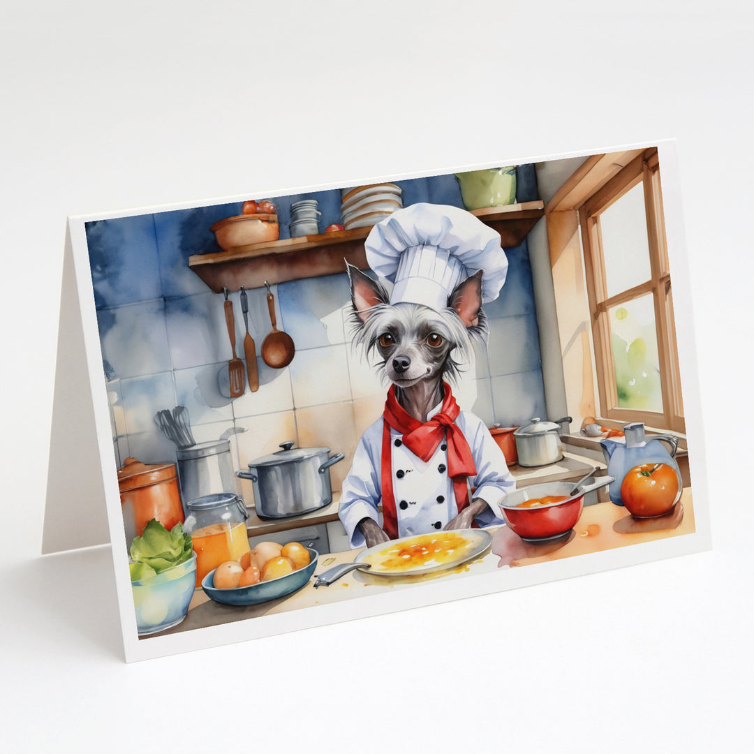 Yorkie Yorkshire Terrier The Chef Greeting Cards Pack of 8 Image 4