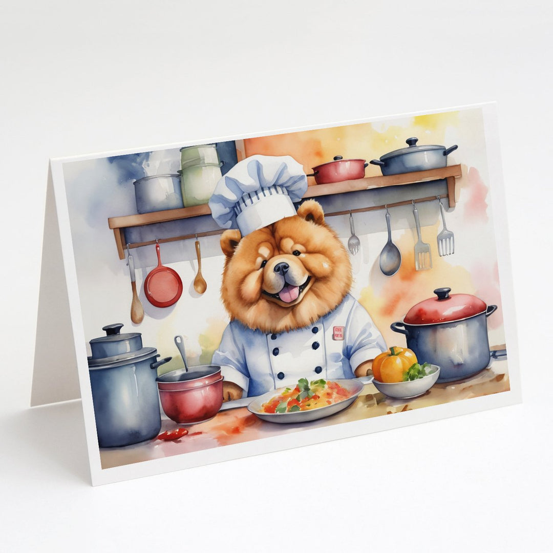 Yorkie Yorkshire Terrier The Chef Greeting Cards Pack of 8 Image 1