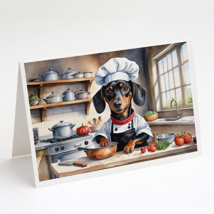 Yorkie Yorkshire Terrier The Chef Greeting Cards Pack of 8 Image 1