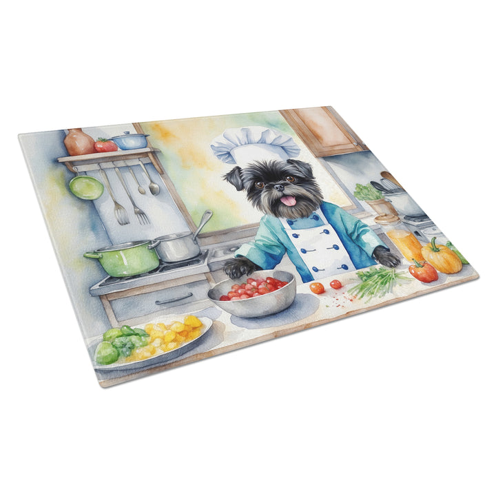 Yorkie Yorkshire Terrier The Chef Glass Cutting Board Image 1