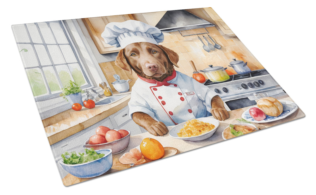 Yorkie Yorkshire Terrier The Chef Glass Cutting Board Image 2