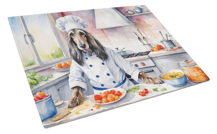 Yorkie Yorkshire Terrier The Chef Glass Cutting Board Image 2