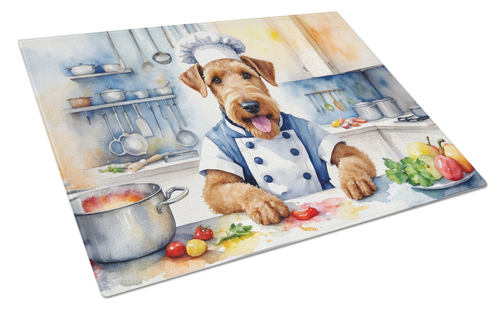 Yorkie Yorkshire Terrier The Chef Glass Cutting Board Image 3