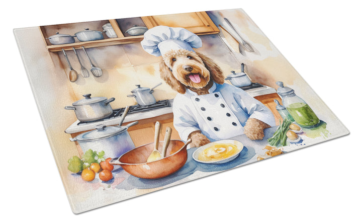 Yorkie Yorkshire Terrier The Chef Glass Cutting Board Image 3