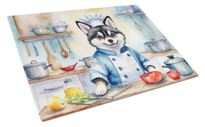 Yorkie Yorkshire Terrier The Chef Glass Cutting Board Image 1