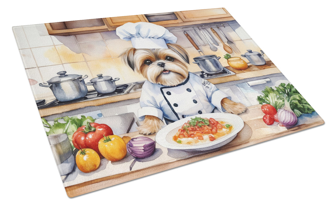 Yorkie Yorkshire Terrier The Chef Glass Cutting Board Image 5