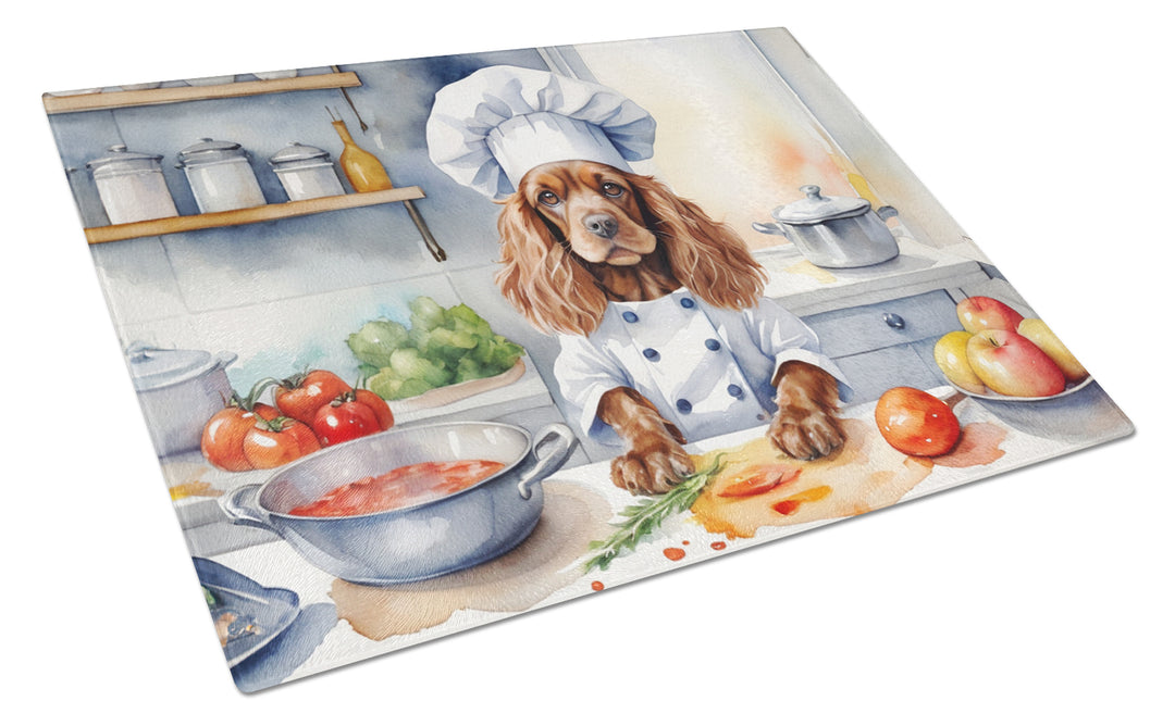 Yorkie Yorkshire Terrier The Chef Glass Cutting Board Image 7