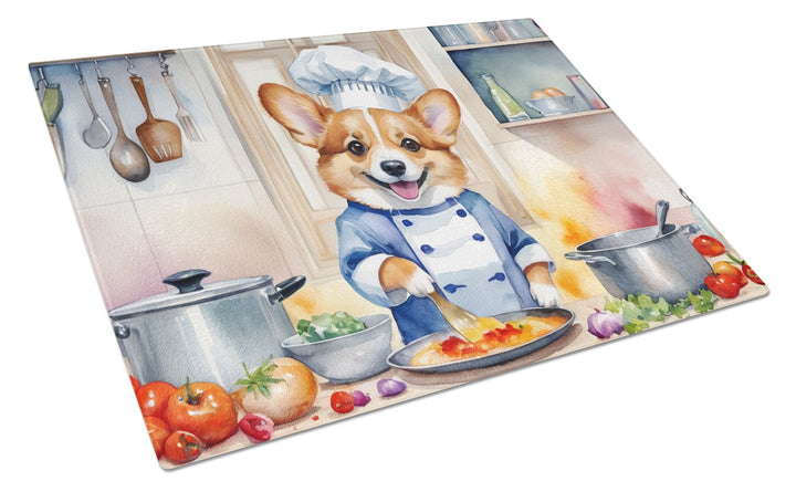 Yorkie Yorkshire Terrier The Chef Glass Cutting Board Image 1