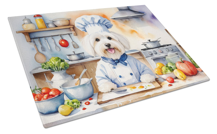 Yorkie Yorkshire Terrier The Chef Glass Cutting Board Image 9