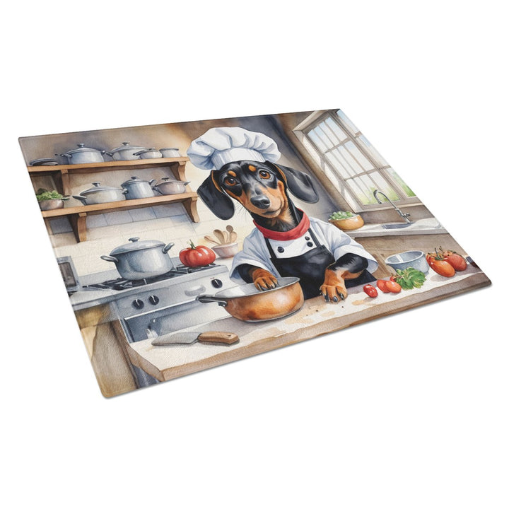 Yorkie Yorkshire Terrier The Chef Glass Cutting Board Image 1