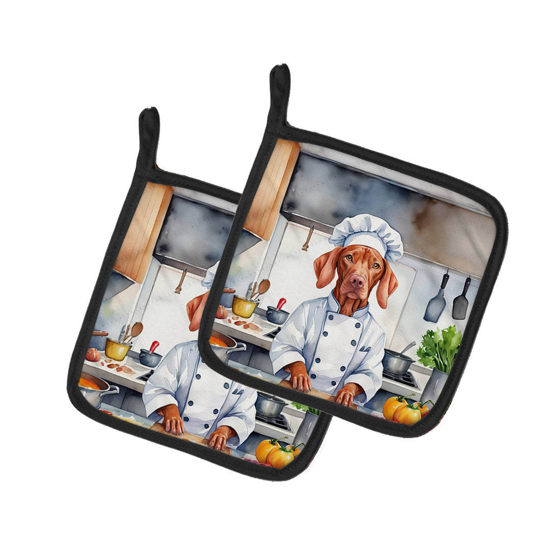 Yorkie Yorkshire Terrier The Chef Pair of Pot Holders Image 8