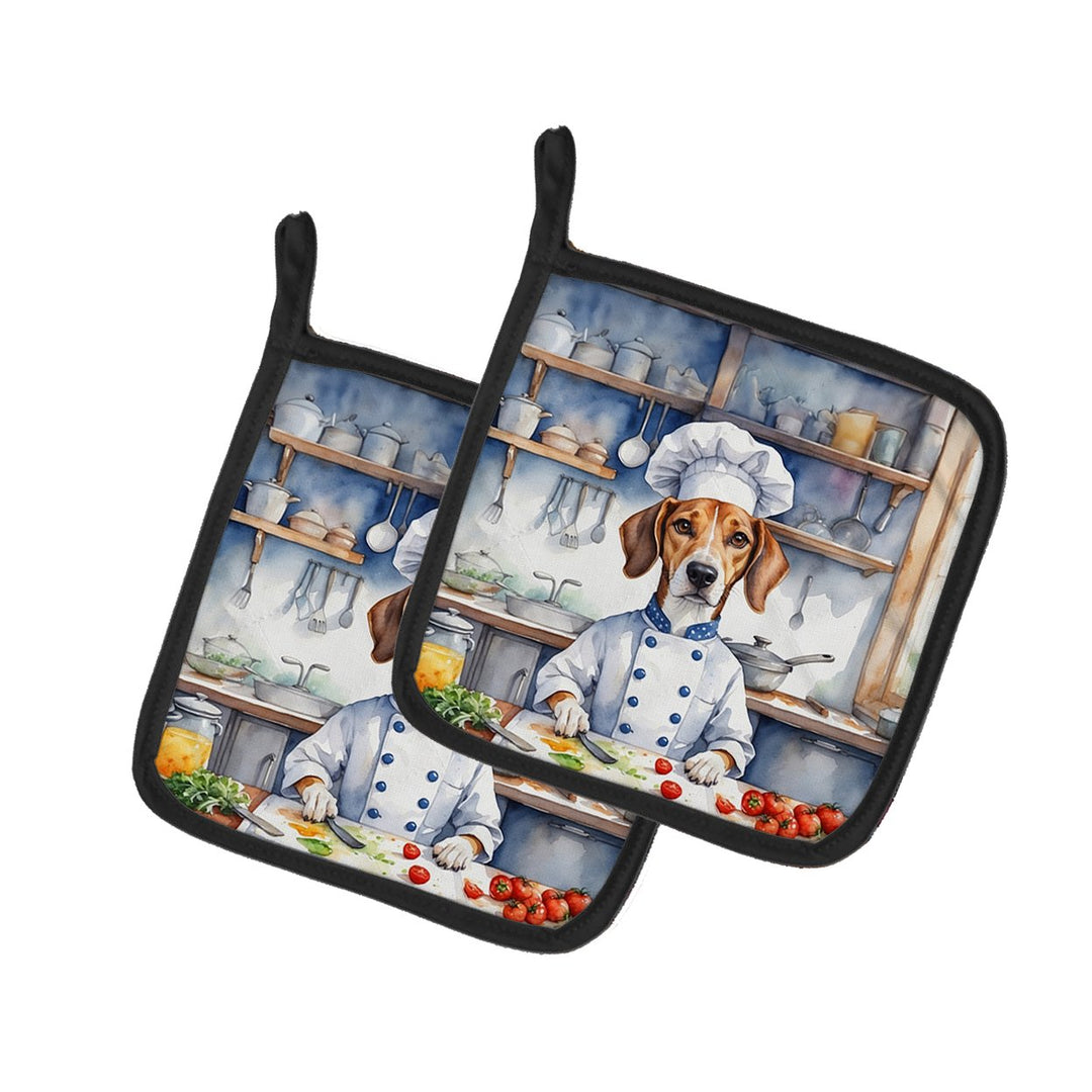 Yorkie Yorkshire Terrier The Chef Pair of Pot Holders Image 1