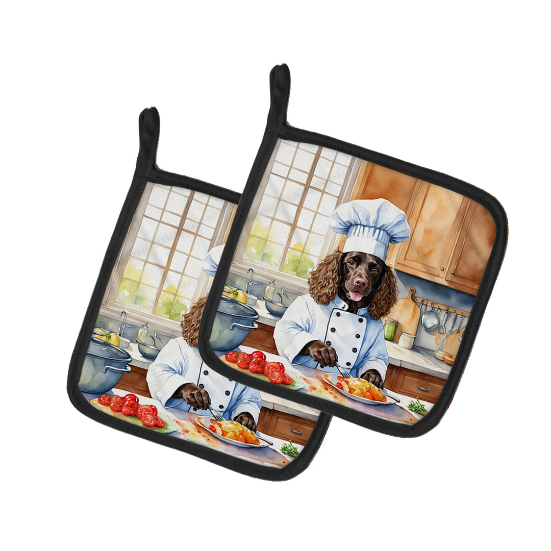 Yorkie Yorkshire Terrier The Chef Pair of Pot Holders Image 12