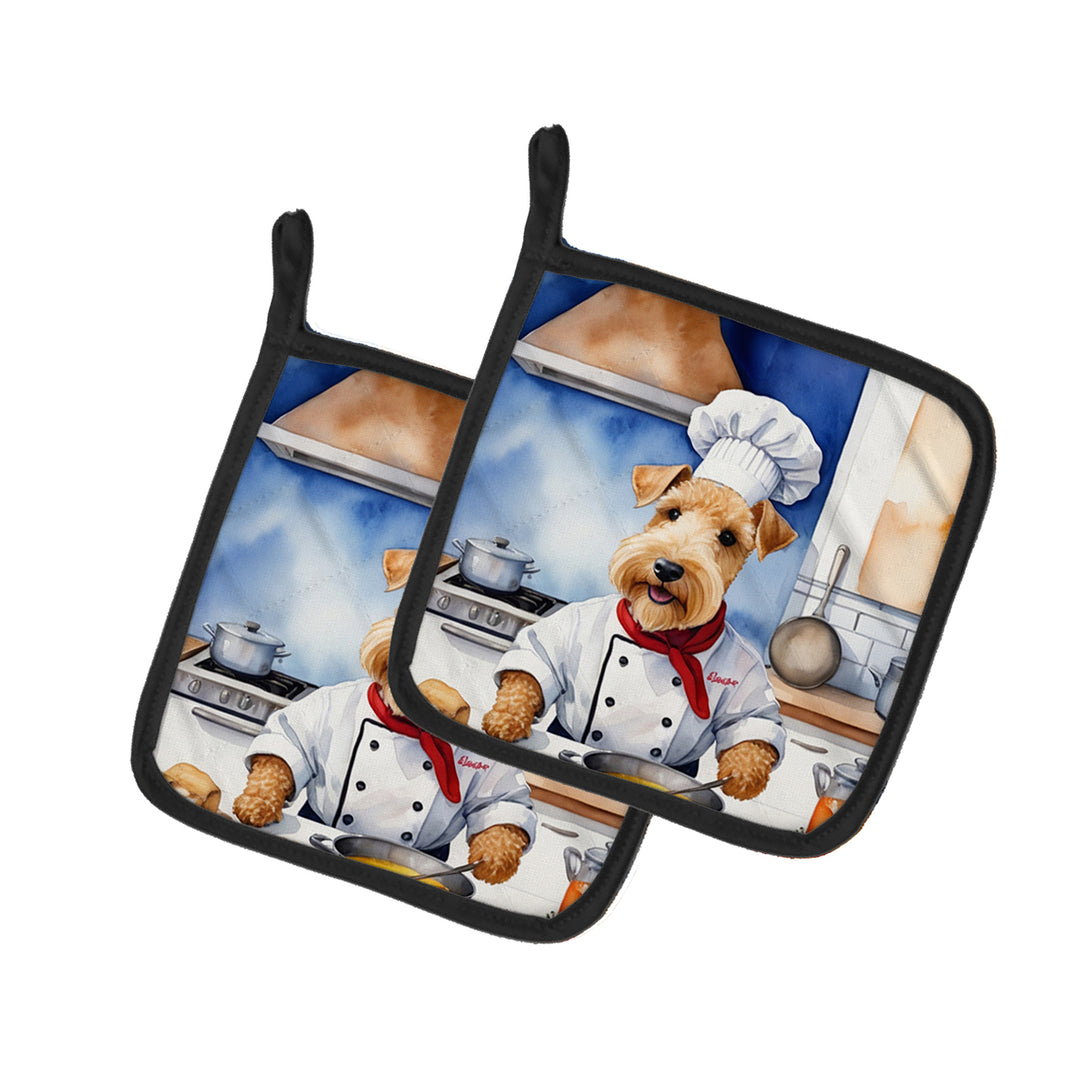 Yorkie Yorkshire Terrier The Chef Pair of Pot Holders Image 4