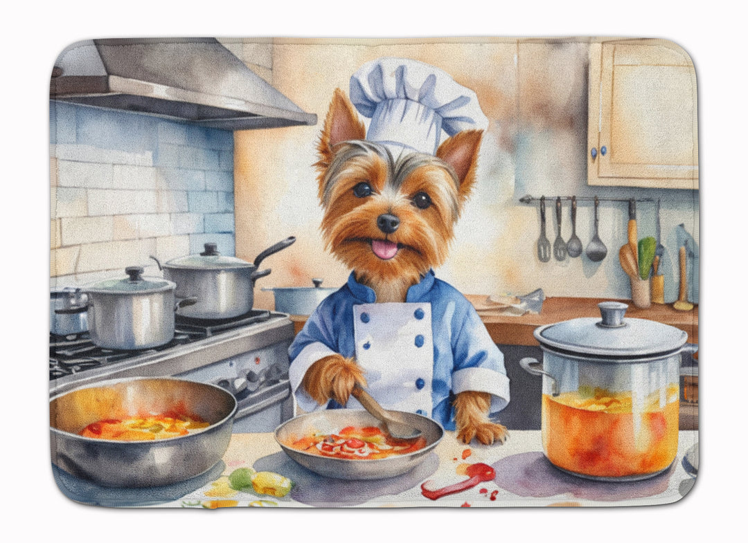 Yorkie Yorkshire Terrier The Chef Memory Foam Kitchen Mat Image 2